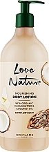 Fragrances, Perfumes, Cosmetics Nourishing Body Lotion with Organic Cocoa & Coconut Butter - Oriflame Love Nature Nourishing Body Lotion with Organic Cacao Butter & Coconut Oil