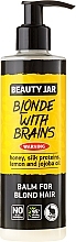 Fragrances, Perfumes, Cosmetics Hair Balm 'Blonde With Brains' - Beauty Jar Balm For Blond Hair