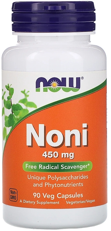 Dietary Supplement "Noni", 450mg - Now Foods Noni Veg Capsules — photo N1