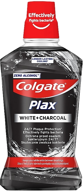 Whitening Charcoal Mouthwash - Colgate Plax — photo N1