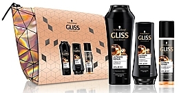 Fragrances, Perfumes, Cosmetics Set - Gliss Kur Ultimate Repair Set (shm/250ml + hair/cond/200ml + express/hair/cond/200ml + bag)