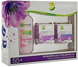 Fragrances, Perfumes, Cosmetics Set - Garnier Skin Naturals Essentials 55 + (cr/50ml + cr/50ml + milk/200ml)