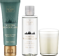 Set - Scottish Fine Soaps Winter Wonderland Cosy Night Pack (sh/gel/100ml + b/cr/75ml + candle/1pc) — photo N2