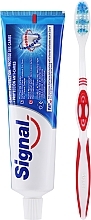 Set with Red Toothbrush - Signal Cavity Protection Toothpaste (toothpaste/100ml + t/brush/1pc) — photo N2