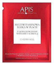 Fragrances, Perfumes, Cosmetics Multivitamin Sheet Mask - APIS Professional Cherry Kiss Multivitamin Sheet Mask