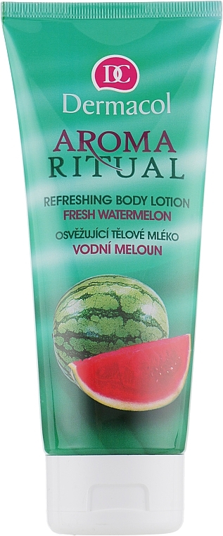 Refreshing Body Milk "Fresh Watermelon" - Dermacol Body Aroma Ritual Refreshing Body Lotion — photo N1