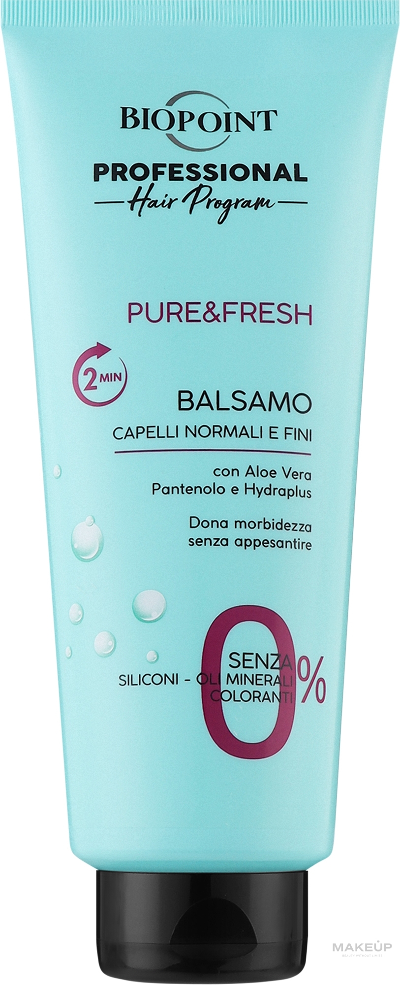 Conditioner for Normal & Thin Hair - Biopoint Pure&Fresh Balsam — photo 350 ml