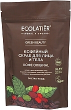 Fragrances, Perfumes, Cosmetics Original Face & Body Coffee Scrub - Ecolatier Green Beauty Coffee Original