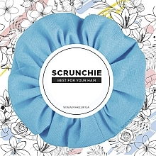 Knit Classic Scrunchie, turquoise - MAKEUP Hair Accessories — photo N1
