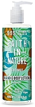 Coconut Hand & Body Lotion - Faith in Nature Coconut Hydrating Hand & Body Lotion — photo N1