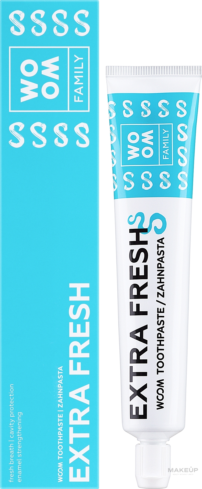 Extra Freshness Toothpaste - Woom Family Extra Fresh Toothpaste — photo 75 ml