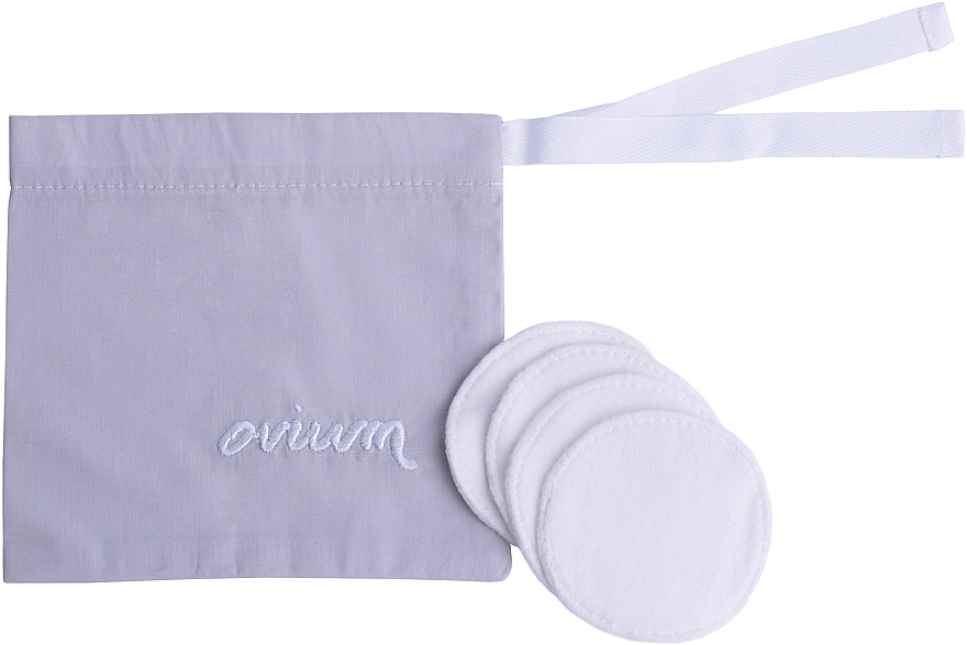 Makeup Remover Wipes Set, dark grey bag - Ovium Mini — photo N1