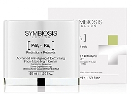 Fragrances, Perfumes, Cosmetics Anti-Aging Face & Eye Night Cream - Symbiosis London Advanced Anti-Ageing & Detoxifying Face & Eye Night Cream