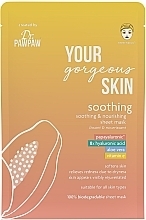 Fragrances, Perfumes, Cosmetics Sheet Mask - Dr. PAWPAW Your Gorgeous Skin Soothing Sheet Mask