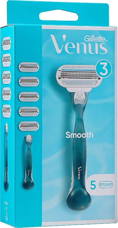 Shaving Razor with 4 Refill Cartridges - Gillette Venus — photo N1