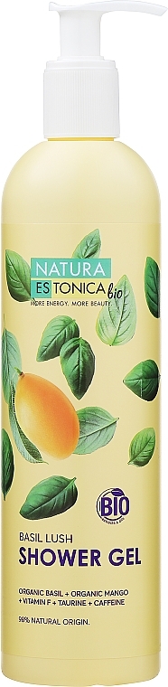 Shower Gel "Juicy Basil" - Natura Estonica Basil Lush Shower Gel — photo N1