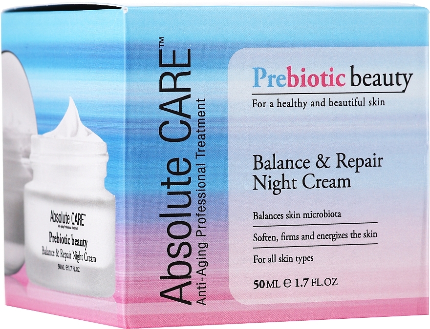 Balance & Repair Night Face Cream - Absolute Care Prebiotic Beauty Balance&Repair Night Cream — photo N1