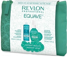 Fragrances, Perfumes, Cosmetics Set - Revlon Professional Equave Instant Beauty Volumizing Travel Kit (shm/50ml + cond/50ml + pouch)