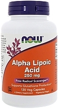 Fragrances, Perfumes, Cosmetics Alpha Lipoic Acid, 250 mg, capsules - Now Foods Alpha Lipoic Acid