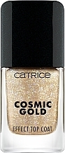 Top Coat with Space Gold Effect - Catrice Cosmic Gold Effect Celestial Light Top Coat — photo N2