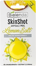 Fragrances, Perfumes, Cosmetics Fine-Grained Salt Face Scrub "Lemon" - Bielenda Skin Shot Backing Lemon Salt 