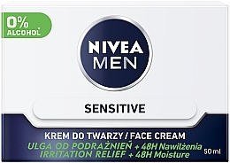 Fragrances, Perfumes, Cosmetics Men Intensive Moisturizing Cream for Sensitive Skin - Nivea Intensively Moisturizing Cream Men Sensitive Skin