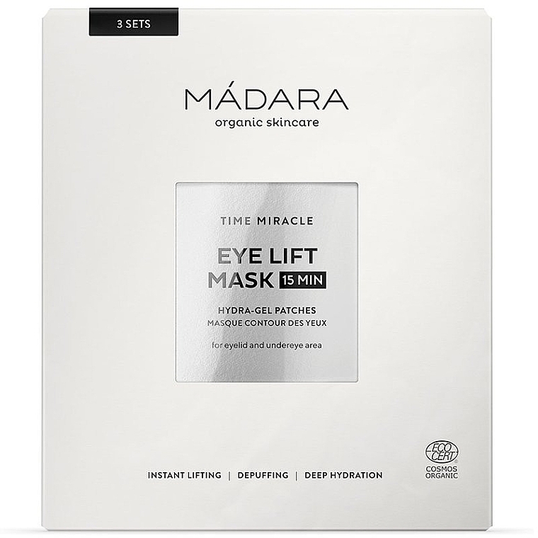 Eye Contour Mask, 3 sets - Madara Cosmetics Time Miracle Eye Lift Mask 15min 3 Sets — photo N1