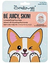 Fragrances, Perfumes, Cosmetics Face Mask - The Creme Shop Be Juicy Skin! Animated Corgi Face Mask