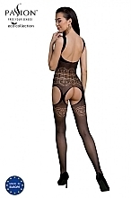 Bodystocking, ECO BS005, black - Passione — photo N2