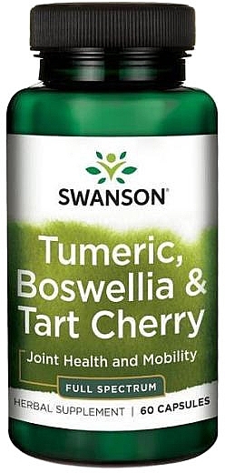 Turmeric, Boswellia & Tart Cherry Supplement - Swanson Turmeric, Boswellia & Tart Cherry — photo N1