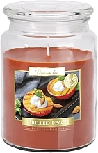 Premium Scented Candle in Jar 'Grilled Peach' - Bispol Premium Line Scented Candle Grilled Peach — photo N1