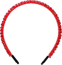 Fragrances, Perfumes, Cosmetics Decorative Hair Wreath, FA-5705, red with beads - Donegal