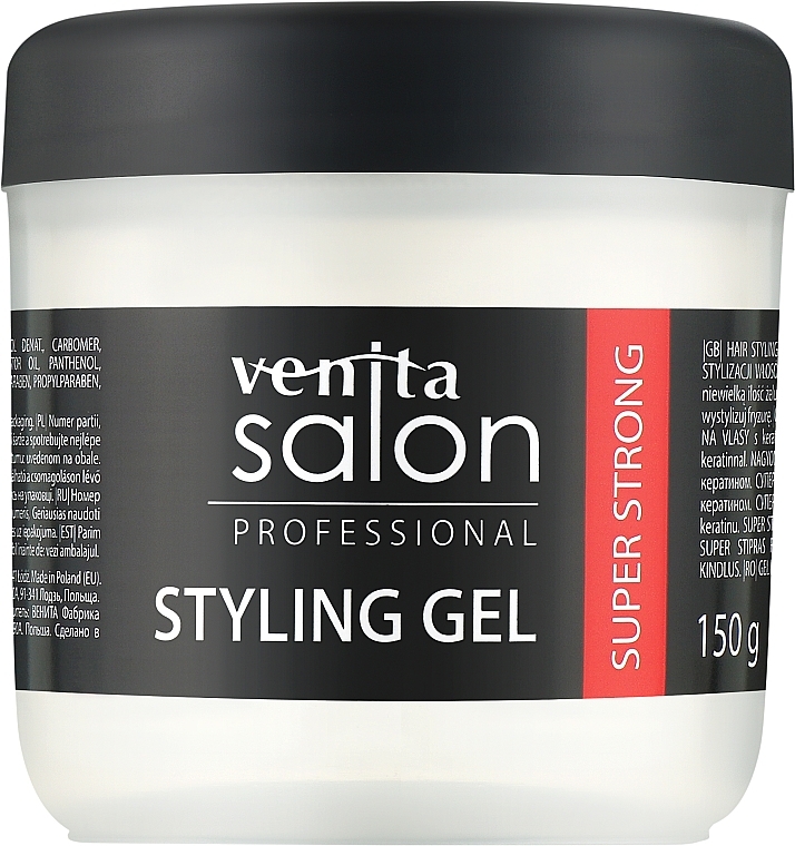 Hair Gel - Venita Salon Professional Styling Gel Super & Mega Strong — photo N4