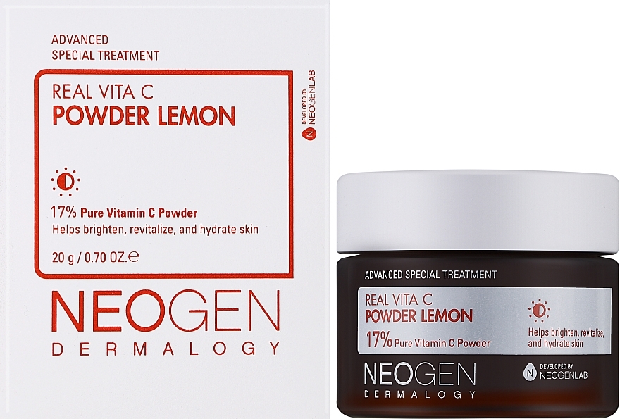 Vitamin C Brightening Face Powder - Neogen Dermalogy Real Vita C Powder Lemon — photo N2