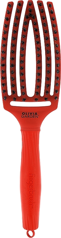 Hair Brush - Olivia Garden Finger Brush Combo Orange Dream — photo N1