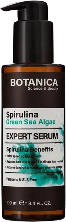 Algae Extract Hair Serum - Botanica Spirulina Green Sea Algae Expert Serum — photo N1