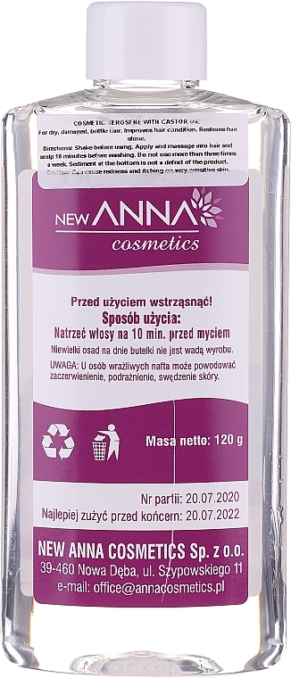 Hair Conditioner - New Anna Cosmetics Kerosene with Castor Oil — photo N2