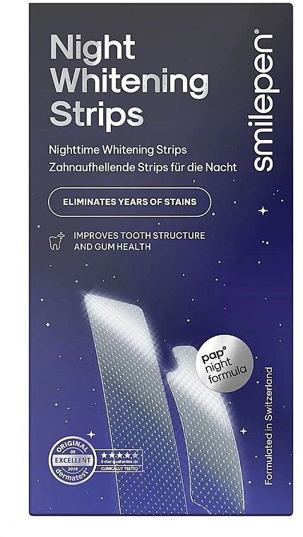 Night Whitening Strips - SwissWhite Smilepen Night Whitening Strips — photo N1