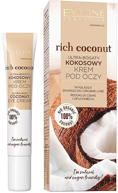 Ultra-Rich Coconut Eye Cream - Eveline Cosmetics Rich Coconut Eye Cream — photo N1