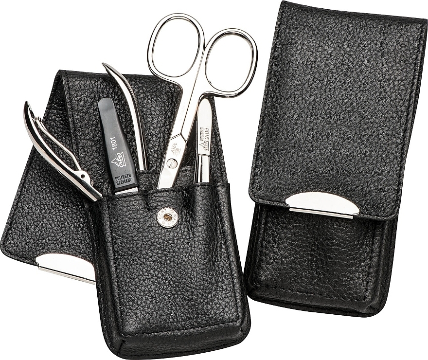 Manicure Set 'Siena', black, 4 pcs - Erbe Solingen — photo N1