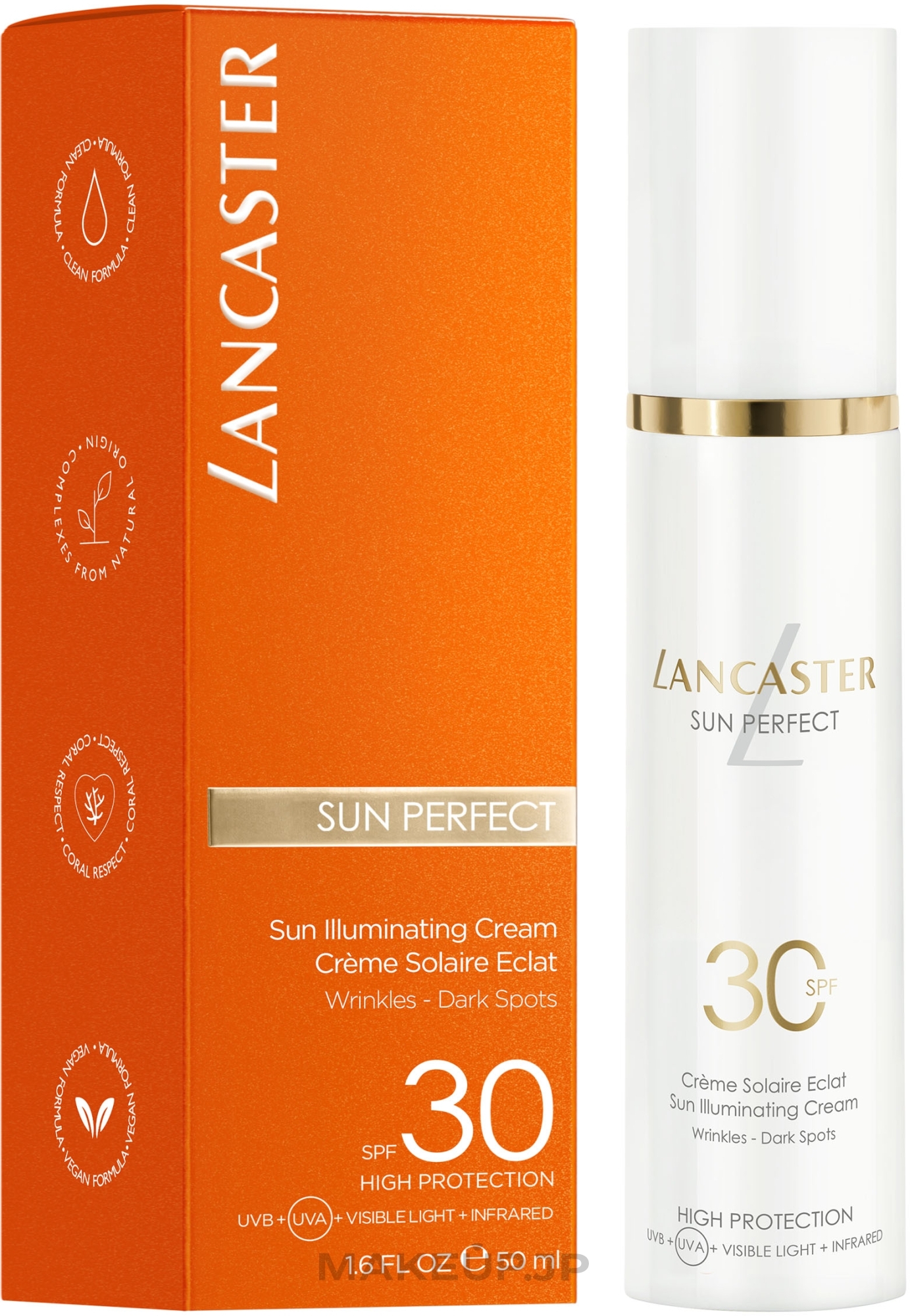 Face Sun Cream - Lancaster Sun Perfect Sun Illuminating Cream SPF 30 — photo 50 ml