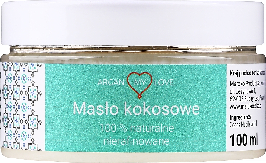Body & Hair Natural Unrefined Coconut Oil - Argan My Love Coconut Oil — photo N1