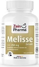 Melissa Extract Food Supplement, 90 Caps - Zein Pharma Melissa Extract 250mg Capsules — photo N1