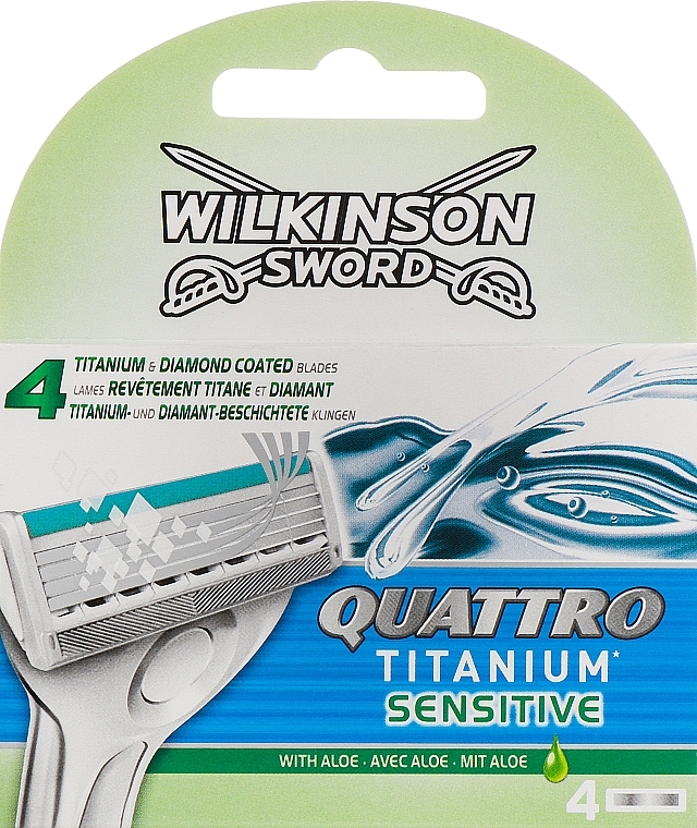 Quattro Essential, 4 pcs - Wilkinson Sword Precision Sensitive Blades  — photo N2