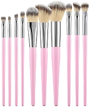 Fragrances, Perfumes, Cosmetics Professional Makeup Brushes Set, pink, 10 pcs - Tools For Beauty