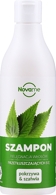 Nettle & Sage Shampoo for Oily Hair - Novame — photo N1