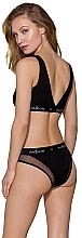 Sport Top with Transparent Insert PS002, black - Passion — photo N4