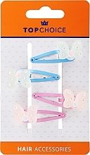 Fragrances, Perfumes, Cosmetics Hair Clips "Butterflies.", 23958, blue & pink - Top Choice