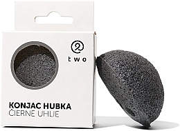 Fragrances, Perfumes, Cosmetics こんにゃく炭入りスポンジ - Two Cosmetics Konjac Sponge with Black Charcoal	