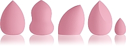 Fragrances, Perfumes, Cosmetics Makeup Sponge Set, 5 pcs. - Gabriella Napkin Blending Sponges Pink